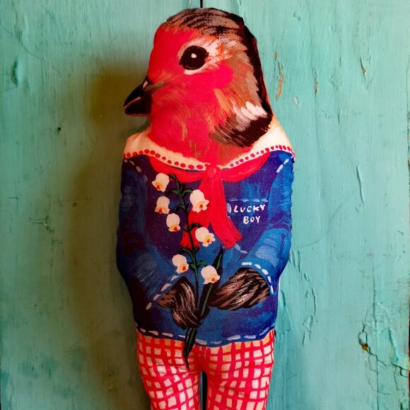 Nathalie Lete Plush Lucky Boy Bird Doll NWT - Picture 1 of 7